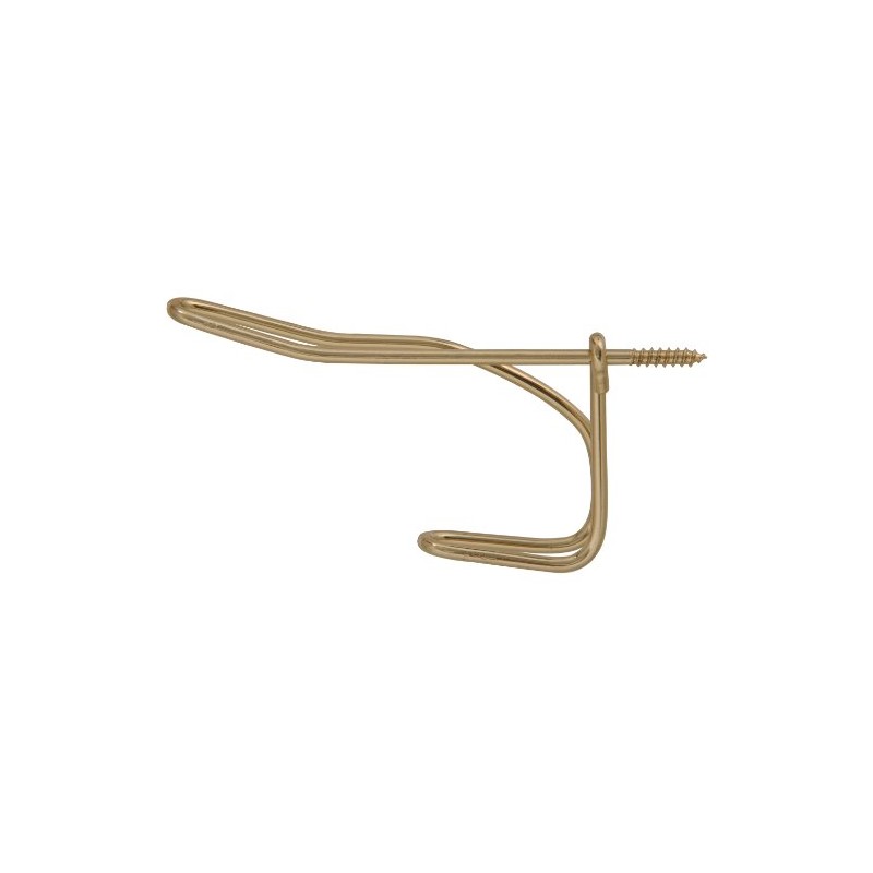 Hardware Essentials 852893 Wire Coat and Hat Hook Brass Plated