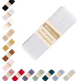 Nähmit - Jersey Bias Binding - Elastic Pre-folded Edging Tape 3 Metres x 20 mm