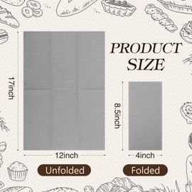 Qilery 50 Pcs Linen Feel Disposable Dinner Napkins Decorative Paper Napkin 17"x12" Bulk Colored Soft Paper Hand Towels Absorbent for Guest Thanksgiving Day Kitchen Wedding Party(Gray)