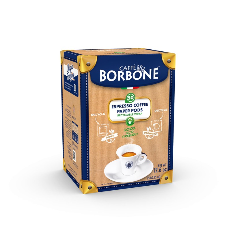 CAFFÈ BORBONE Cialda Compostabile, Miscela Nera - 50 Cialde -