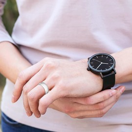 Tobestu 8mm Muslim Islamic Shahada Ring Islam Arabic God Allah Messager Mantra Ring Stainless Steel Wide Band (Platinum Plated, size 8) Y543-2D