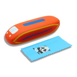 bingdwendwen Glasses Cases for Kids, Sunglasses Glasses Case Hard Shell Cute Glasses Cases for Girls Boys Lightweight and Portable, orange