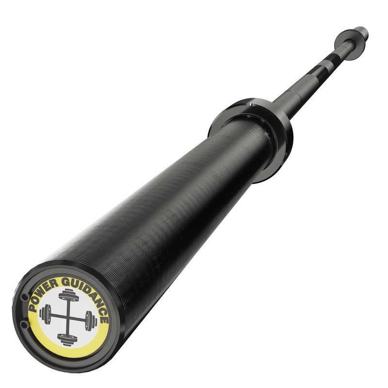 POWER GUIDANCE Olympic Barbell Bar, 7ft Strength Training Bar for