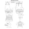 Furniture Alfresco Adirondack Chair & Footstool Plans/templates/blueprints
