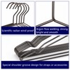 Amber Home 30 Pack 17" Strong Black Metal Wire Clothes