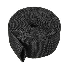 PATIKIL 2 Inch ID 10 ft Nylon Protective Hose Sleeve Cable Cover Sheath Protection for Welding TIG Hydraulic Hose Black