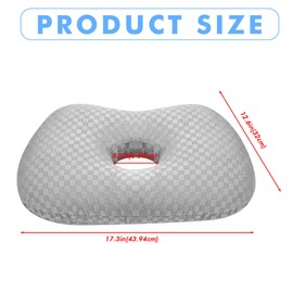 Asfrode Piercing Kissen mit Loch, Piercing Ear Hole Pillows Kissen Piercing Kissen Seitenschläfer Ohrkissen Ohrlochkissen Sleepingring für Seitenschläfer zur Linderung von Ohrenschmerzen