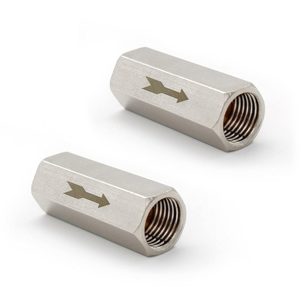 SRJQXH Pack of 2 check valves, 1/4 inch, air pressure