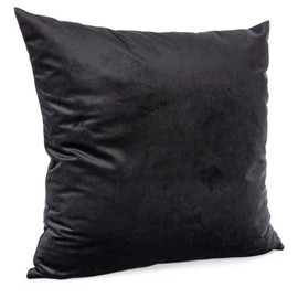 ANRO Cushion Cover Cushion Cover Decorative Cushion Sofa Cushion Couch Cushion Velvet Black 50 x 50 cm without Filling