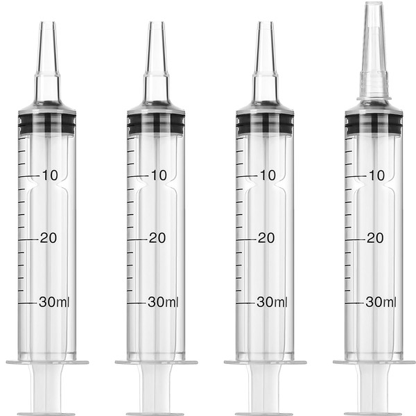Frienda Frienda Large Plastic Syringe 4 Pack Measuring Syringe Tools