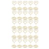 25Pcs Table Number Stands Heart Shaped Stable Base Sturdy Metal