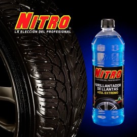 Nitro Abrillantador De Llantas Azul Extremo 4 Litros Azul