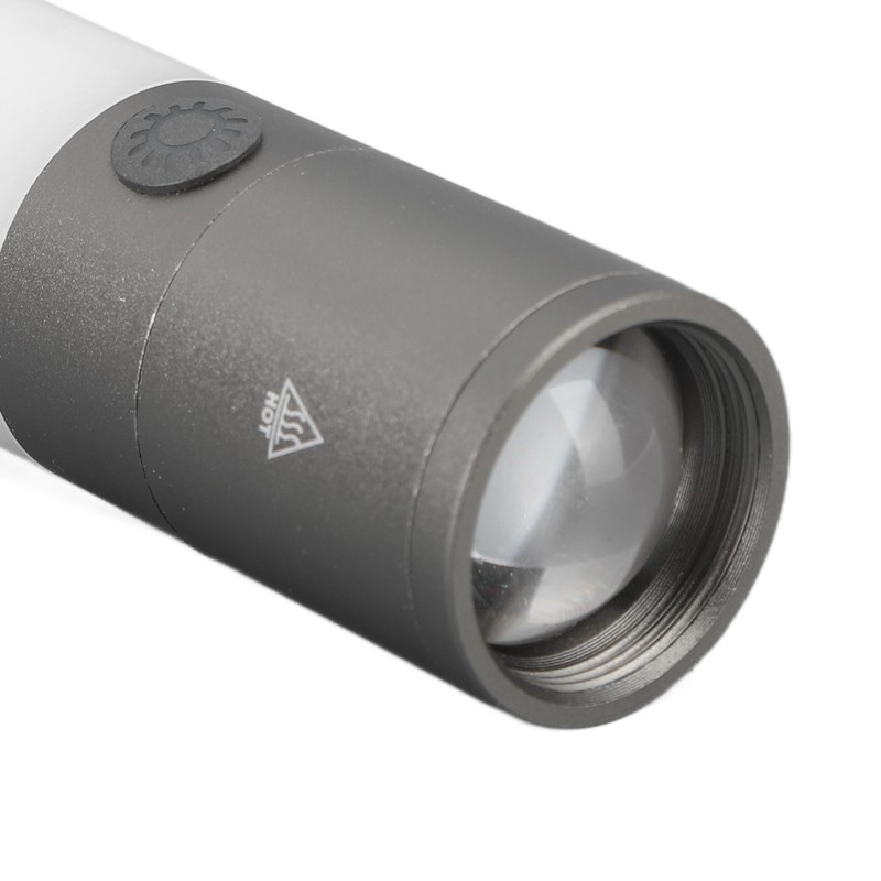 Camping Flashlight USB Charging Telescopic Zoom Function Waterproof 8 Light