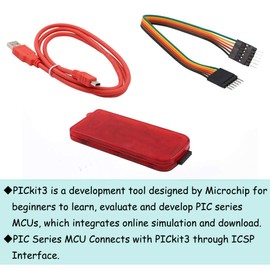 Comidox 1PCS PICkit3 Electronic Chips Emulator Original MPLAB PICkit 3 PIC Microcontroller Chip in-Circuit Debugger Programmer