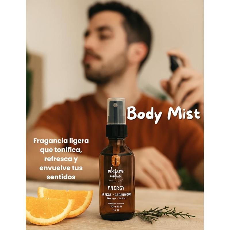 OLEUM VITAE Kit Cuidado de la Piel Naranja-Cedro. Con Aceite