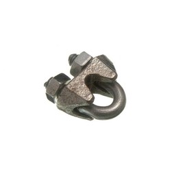 6 Of Wire Rope Clamp U Bolt Cable Grip 3 mm 1/8 Inch Steel, Galvanised