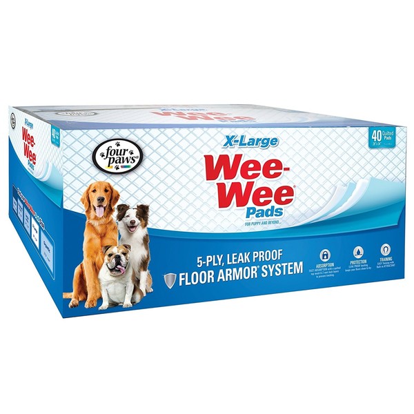 Four Paws Wee-Wee Superior Performance Dog Pads XL 40 Count