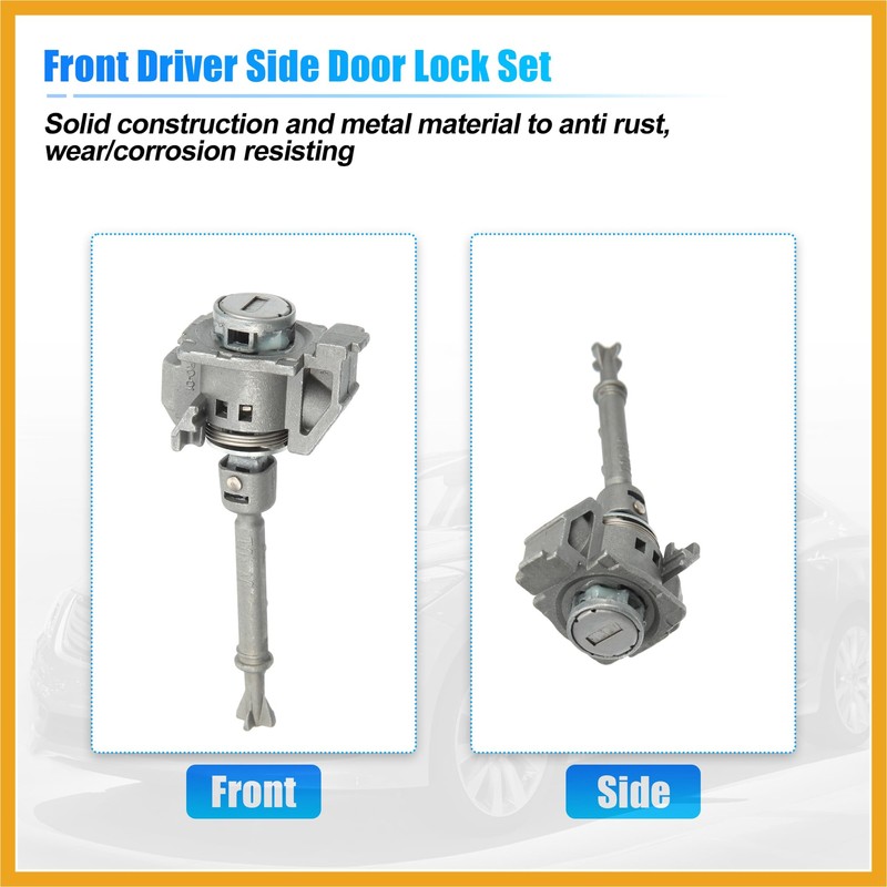 Partuto 1 Set Driver Side Door Lock Cylinder Set Kit