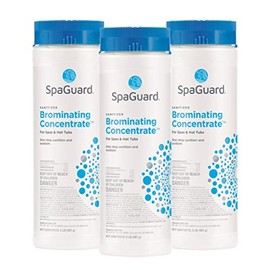SpaGuard Brominating Concentrate for Spas & Hot Tubs, 14 oz, Pack of 3, One-Step Sanitizer & Oxidizer, pH Neutral, Easy to Use, Fast-Dissolving Brominating Granules