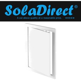 White Access Panel, 200 mm x 300 mm Revision Door, Gas Water Electricity Service Inspection Hatch Cover, Tough and Durable ABS Plastic, Resistant to Chemical Agents and Temperature