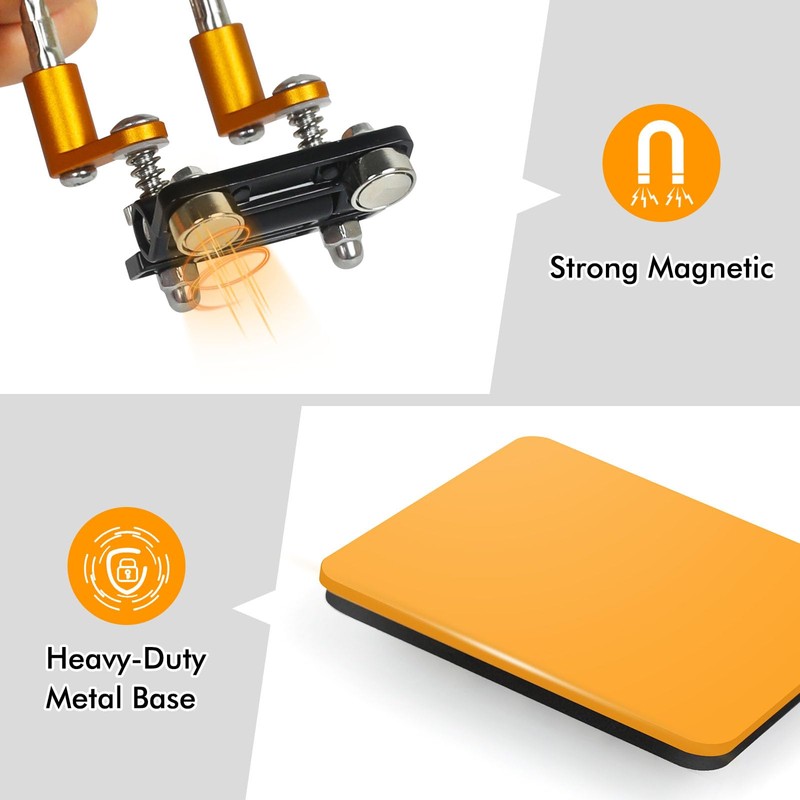 NOEVSBIG Magnetic Helping Hands Soldering Station with a 3.9 x