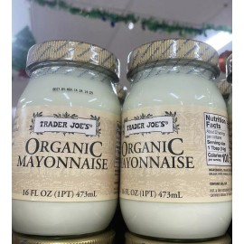 Trader Joe's 2 Bottles Trader Joe’s Organic Mayonnaise 16 oz Each Bottle