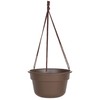 Bloem Dura Cotta Self Watering Hanging Basket Planter 12" Chocolate