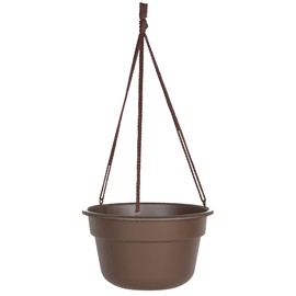 Bloem Dura Cotta Self Watering Hanging Basket Planter 12" Chocolate Brown