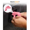 Hoolcar Front Bumper Tow Hook Covers Rubber Tow Hook Sleeve