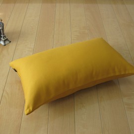 fabrizm 1364-ye-ye oche och ochre rectangular 50 x 30 cm cushion cover made in Japan