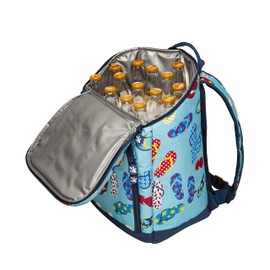 geckobrands Backpack Cooler – Hands-Free Insulated Cooler with Leak-Proof Compartment and Easy Access Pockets