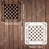 FINGERINSPIRE Modern Checkerboard Template 30x30cm Painting Chess Checkers Lined Gameboard