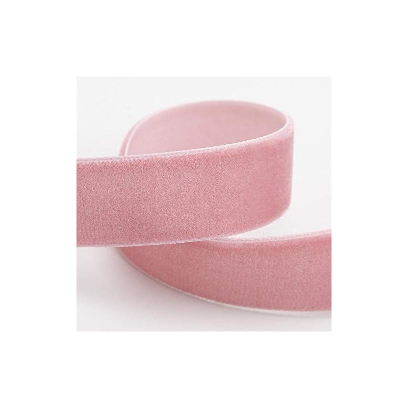 Velvet Ribbon 16mm x 10M - Vintage Pink
