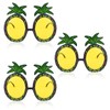 FUIPVGI 3 Pieces Pineapple Glasses Pineapple Sunglasses Novelty Party Sunglasses