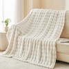 NEWCOSPLAY NEWCOSPLAY Throw Blanket for Couch Ivory Super Soft Flannel