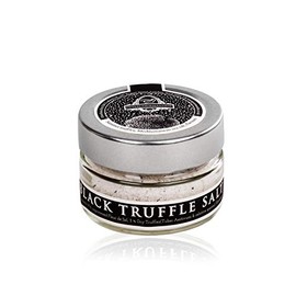Black Truffle Salt 100g – Real Ground Black Truffles with Greek Sea Salt Blend – Gourmet Truffle Sea Salt Seasoning by InterGourmandise