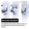 elox Narrow Stile Aluminum Door Mortise Deadlatch Lock Double Keyed