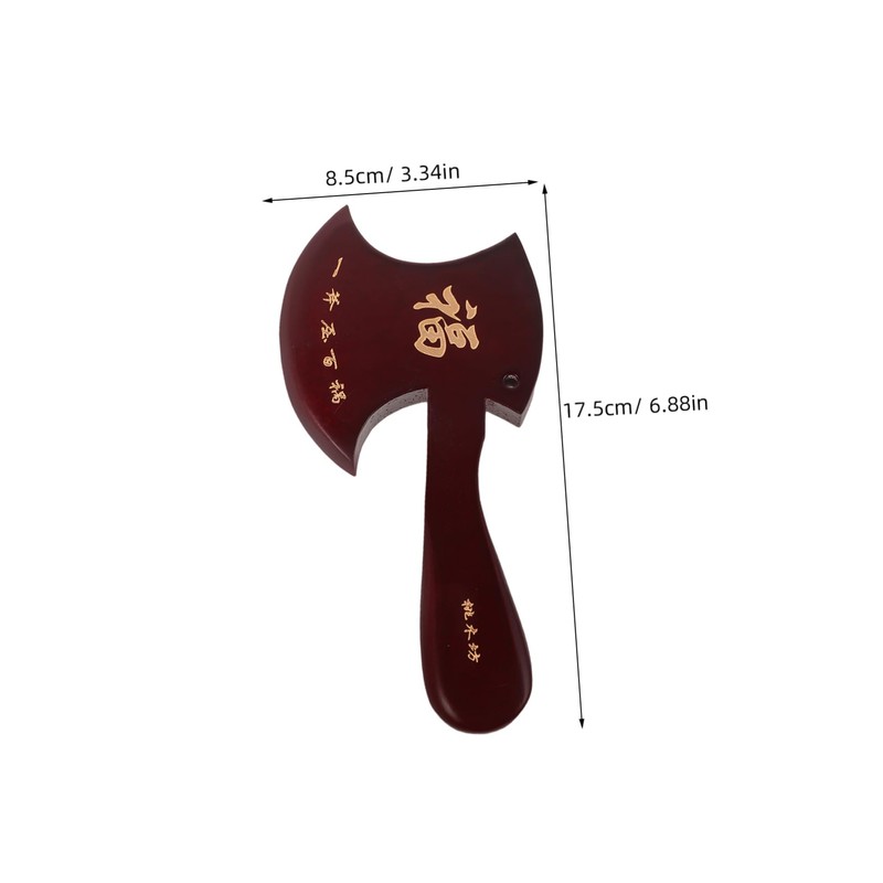 CORHAD Wooden Carved Axe Pendant Feng Shui Amulet DIY Keychain