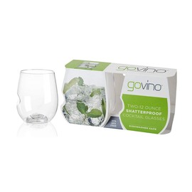 Govino 12 Ounce Dishwasher Safe Series Wine/Cocktail Glasses (Set of 2)