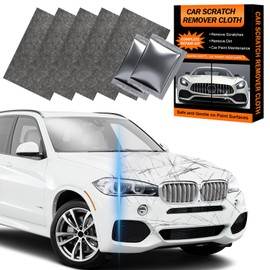 Fululuer Nano Sparkle Cloth Car Scratch Remover Paste for Vehicles, 2026 Upgrade Magic Wipes Cleaning Cloth Car Paint Scratch Repair Kit for Minor Scratches & Water Spots (Orange) L