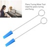 10PCS Piano Tuning Mutes Metal Handle Triangular Rubber Fixing Tool