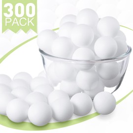 Lewtemi 300 Pack Pong Table Tennis Balls Plastic Pong Balls 2.4g 40 mm Bouncy Balls Party Decoration Entertainment Table Tennis Balls for Games Arts Sports Activities (White)