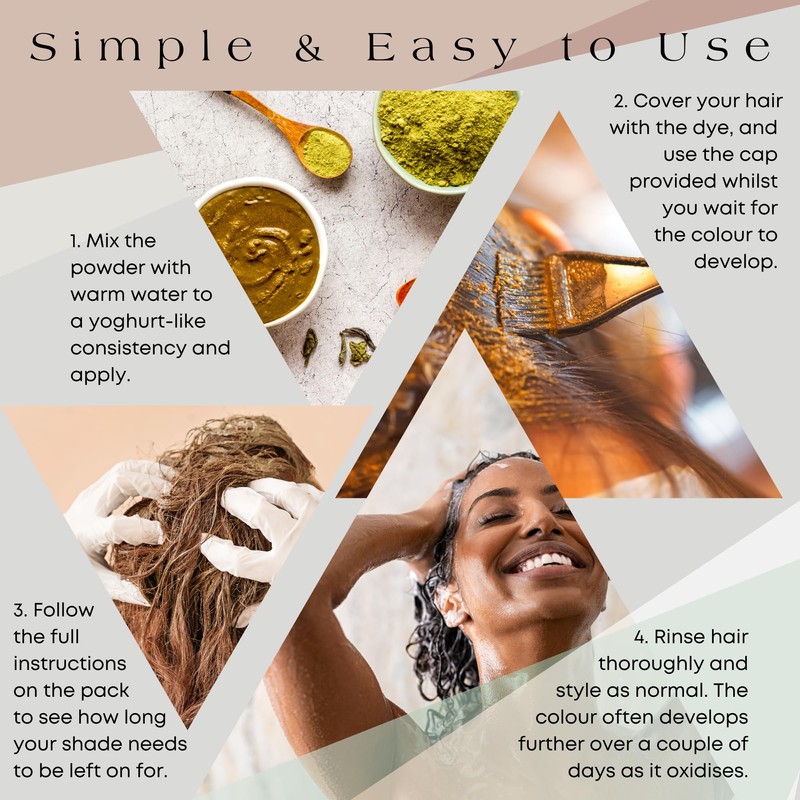 It's Pure Organic Herbal Hair Dye in Dark Brown 110g
