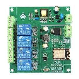 VOANZO WIFI Four-Way Relay Module And ESP-12F 5V Power Supply Secondary Development Board Is Suitable For DIY Programming Projects