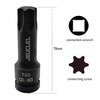 JEUCLEL T80 Torx Star 6 Point Impact Bit Socket, T80