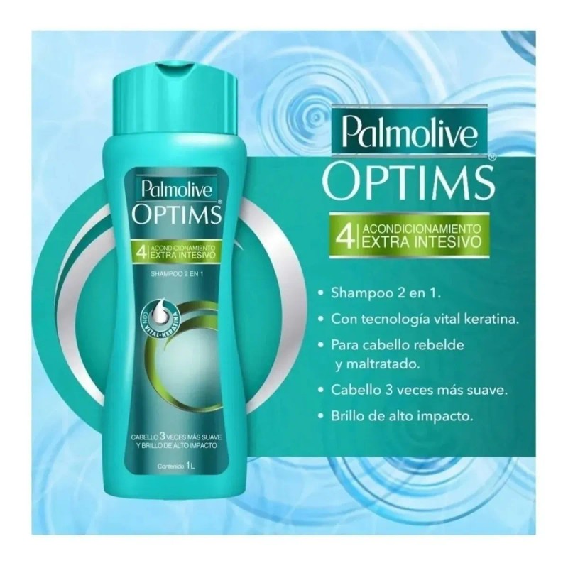 Shampoo Acondicionamiento Extra Intensivo 2 en 1 Nivel 4 Palmolive