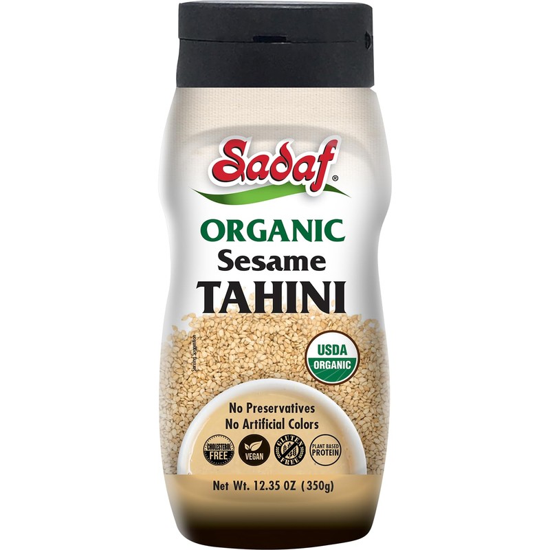 Sadaf Organic Sesame Tahini in Squeeze Bottle - Organic Certified