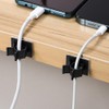 Organizadores de Cables Adhesivos 50 Piezas Clips Multifunción de Plástico