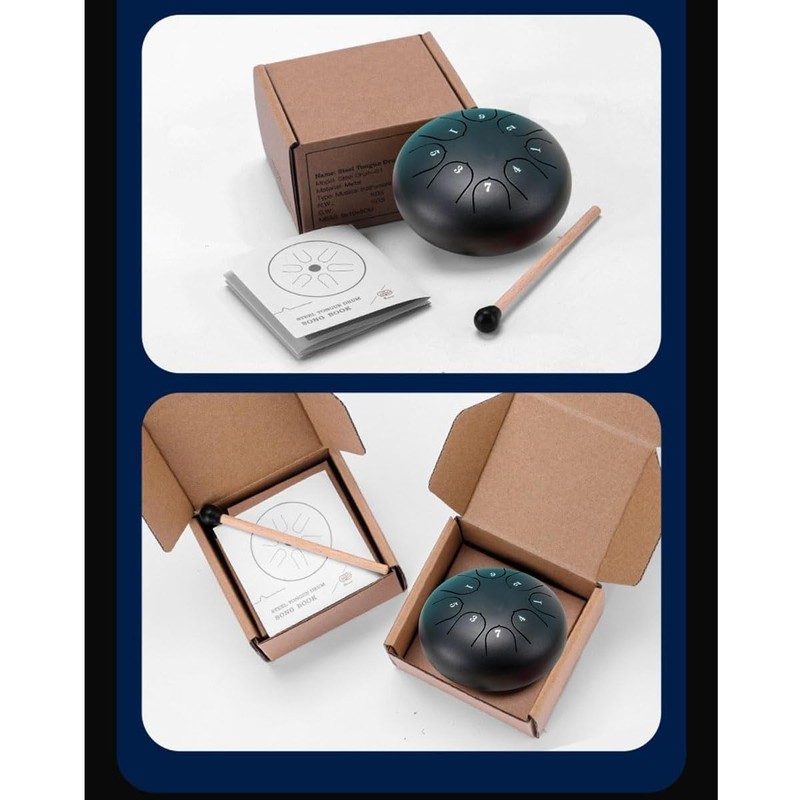Rain Drum for Outdoor Garden, Natural Chakra Drum for Outdoor