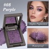 Chameleon Purple Glitter Eyeshadow, Holographic Shimmer Eye Shadow, Highly Pigmented